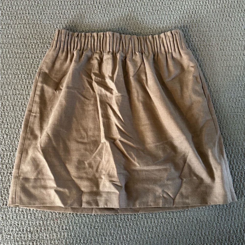 J. Crew Tan Mini Skirt